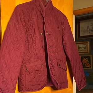 Faded Glory Quilted Maroon Men's Puffer Jacket